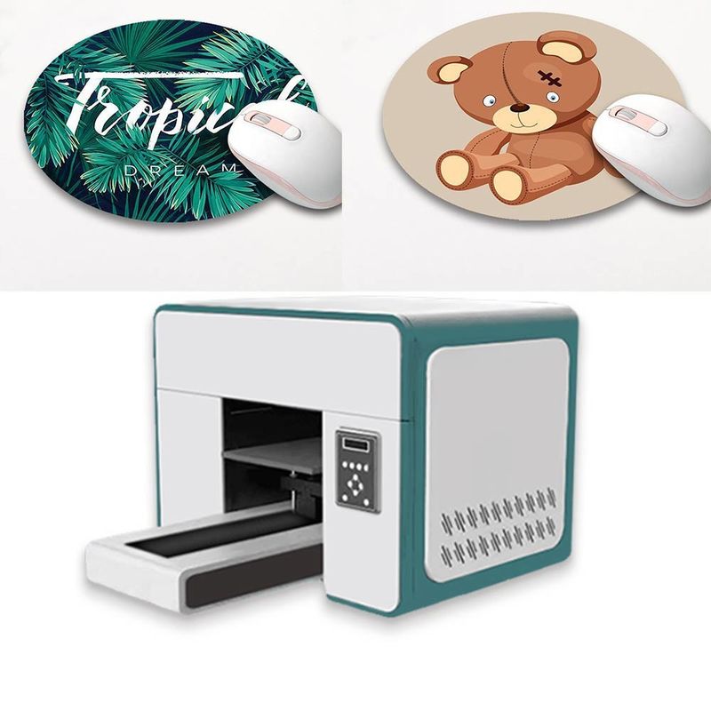 มินิ ดิจิตอล A3 UV Printer A3 Desktop UV Inkjet Printers Multi สําหรับสติ๊กเกอร์ฉลาก