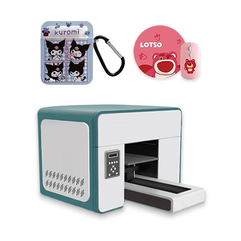 กอล์ฟบอล Flatbed LED UV Printer UV Led Inkjet Printer สําหรับกระป๋อง พีวีซีการ์ดพิมพ์