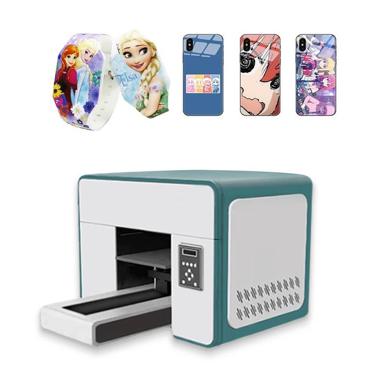 มินิ A3 ขนาด UV Inkjet 3D Printer UV ID Card Printer 8 สีพิมพ์เครื่องพิมพ์