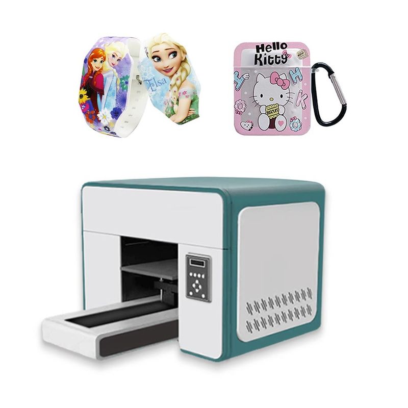 1200DPI A3 UV Flatbed Printer กระปุก UV Printer A4 ขนาดเครื่องพิมพ์ UV Printer