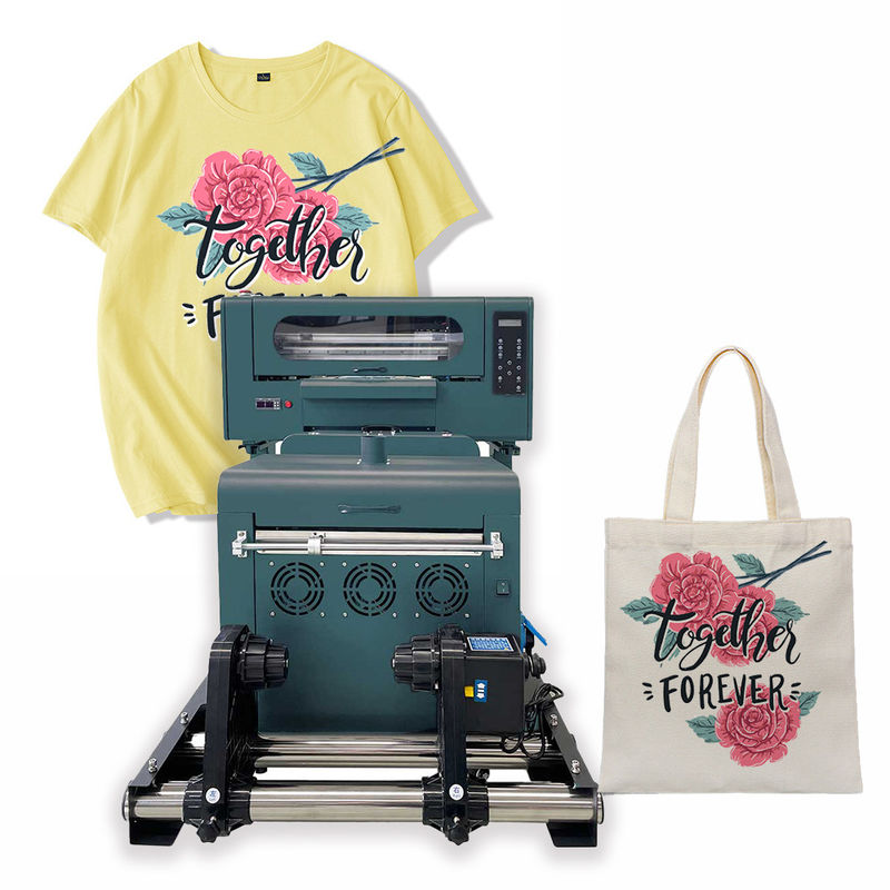 เครื่องพิมพ์ DTF ขนาด 30 ซม. เครื่องพิมพ์ DTF ขนาด A3 เครื่องพิมพ์ DTF พร้อมเครื่องสั่นผงสําหรับเสื้อ