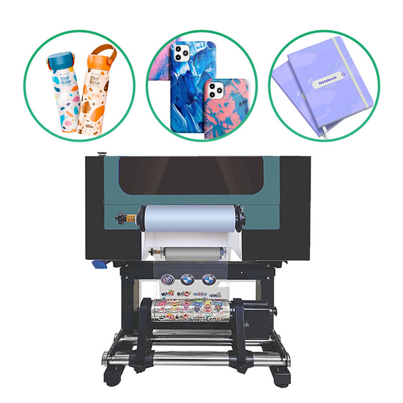A3 30cm Roll To Roll UV DTF Printer เครื่องฉลากยางยางยางยางยางยาง