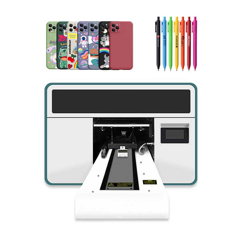 U1HD Printhead UV Hybrid Printer A3 ขนาด 3d เครื่องพิมพ์เคสโทรศัพท์