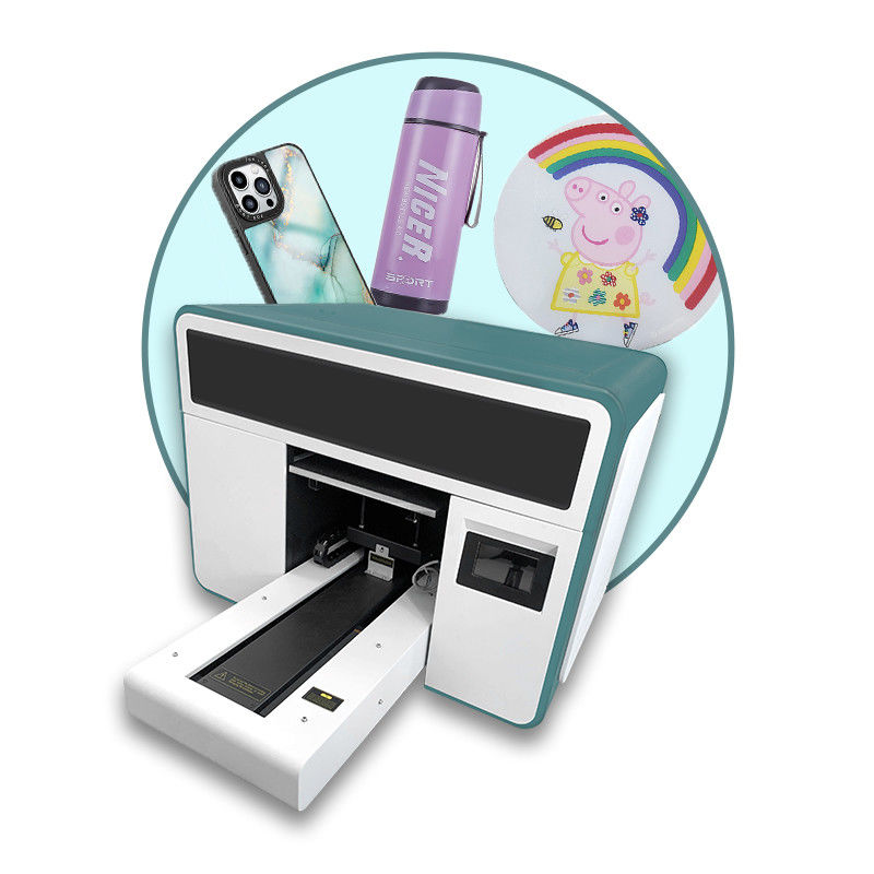 เครื่องพิมพ์เครื่องพิมพ์น้ํากระป๋องขนาด A3 UV Flatbed Inkjet
