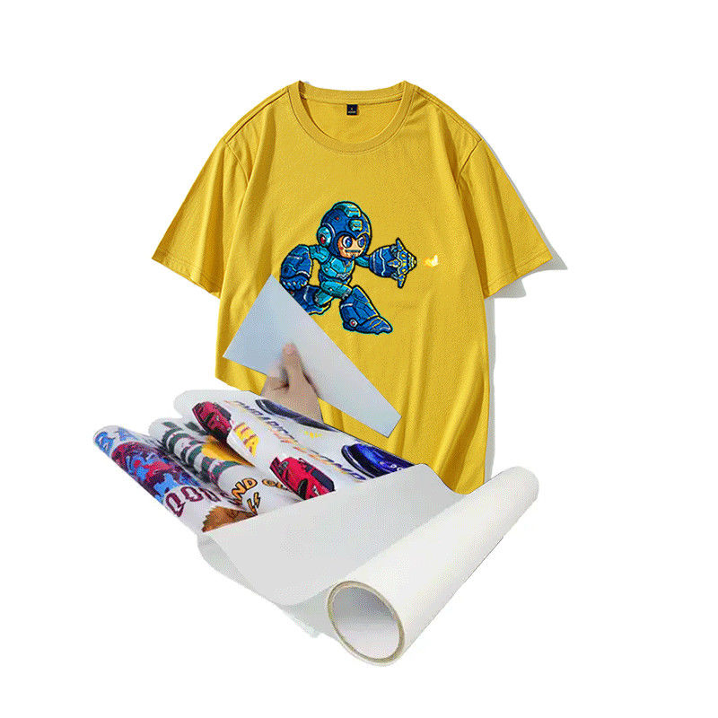 A3 แผ่นไวนิลโอนความร้อน Cold Peel Heat Press PET Film สําหรับเครื่องพิมพ์ DTF
