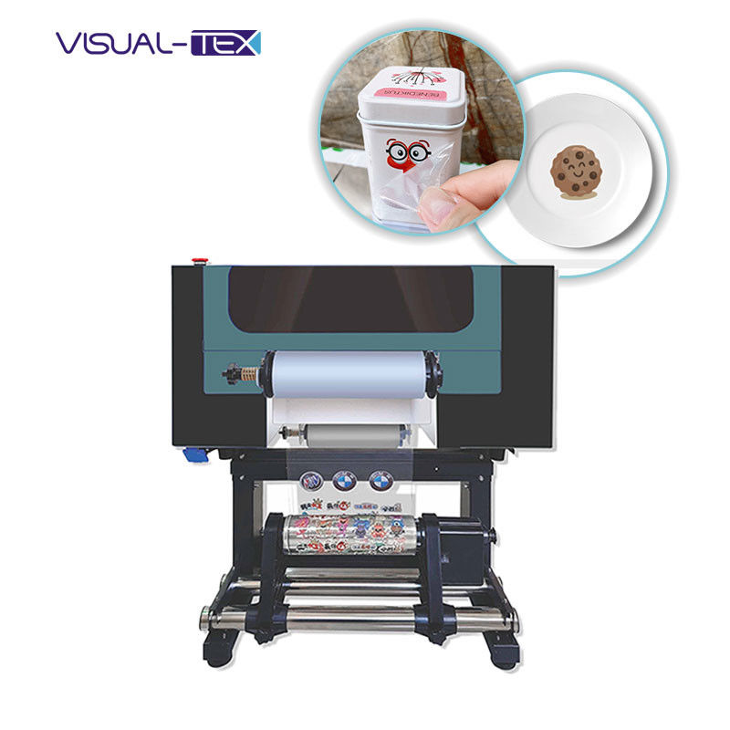 เครื่องพิมพ์ UV DTF ที่เย็นด้วยอากาศ เครื่องพิมพ์ UV DTF AB Film A3 เครื่องพิมพ์ UV Flatbed Varnish เครื่องพิมพ์สําหรับกระป๋องกระป๋อง