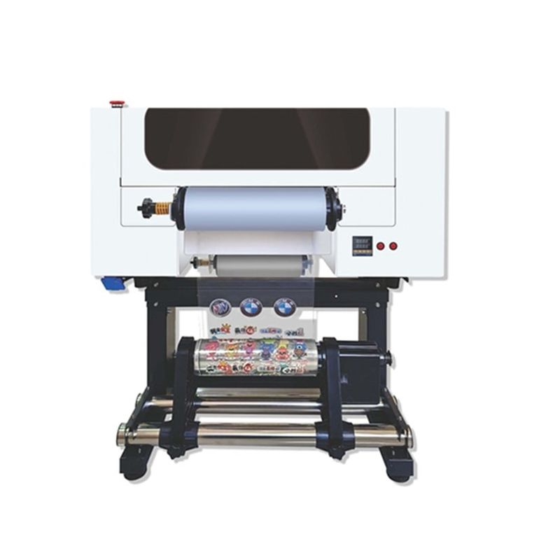 A3 ขนาด UV DTF Printer Roll To Roll สําหรับ Label และ Sticker Inkjet Printer บนวัตถุใด ๆ
