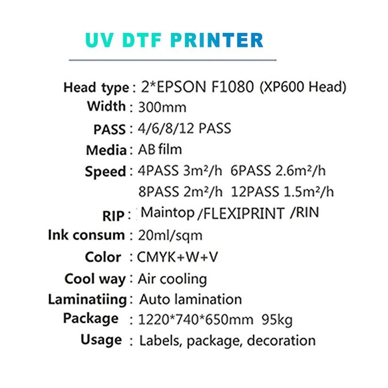 เครื่องพิมพ์ยูวีดิจิตอล AB Film Media ด้วยสีหมึก CMYK W+V
