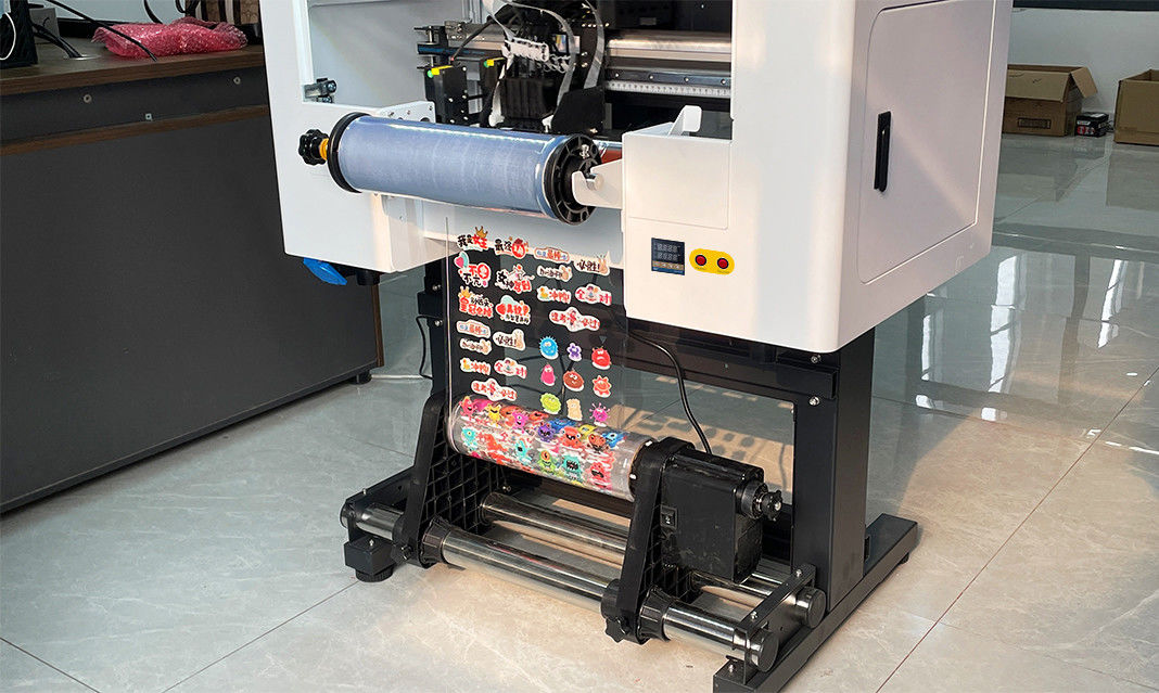 2024 A3 UV DTF Printer Logo Printing 30CM UV DTF Printer พร้อมสติ๊กเกอร์