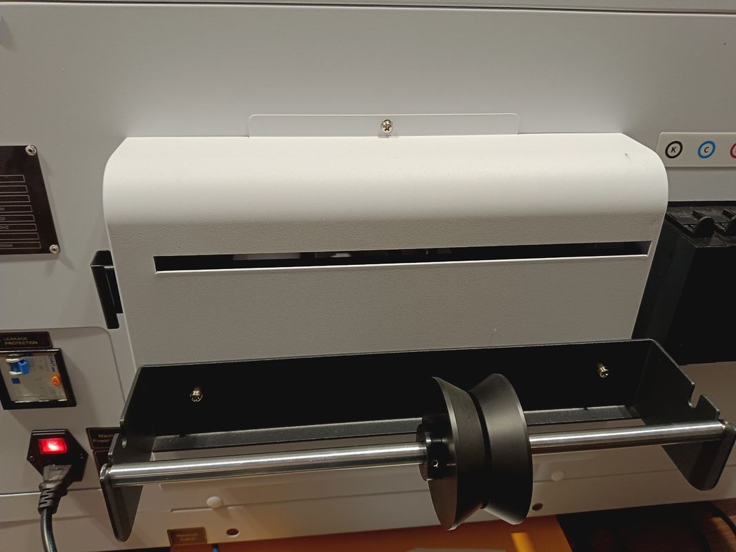 K/C/M/Y W V Ink Color A3 UV Printer พร้อมหัวพิมพ์ S1-HD และขนาดแพลตฟอร์ม 300x475mm