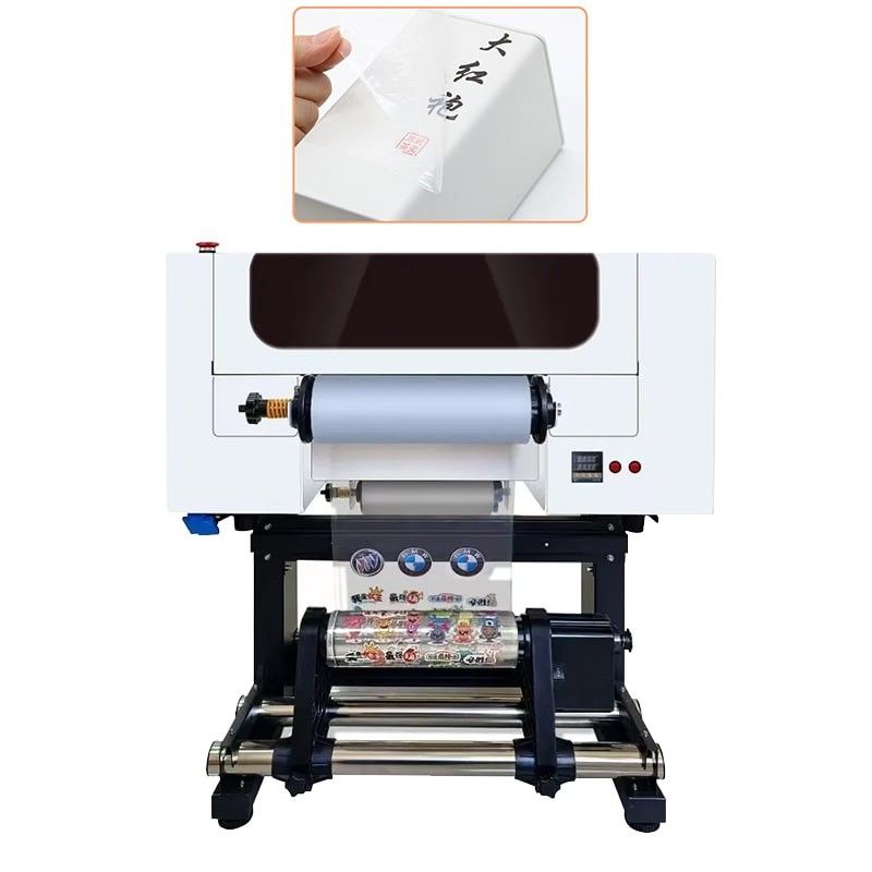 30CM UV DTF Printer Roll To Roll A3 UV DTF Printer พร้อมหัวสองตัว XP600