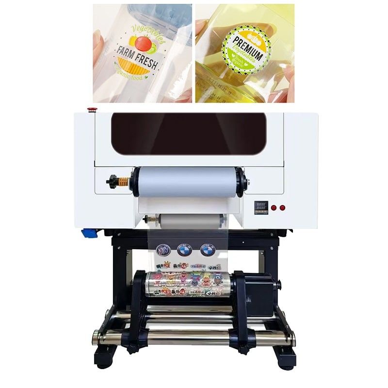 30CM UV DTF Printer Roll to Roll A3 UV DTF Printer พร้อมแผ่นสติ๊กเกอร์