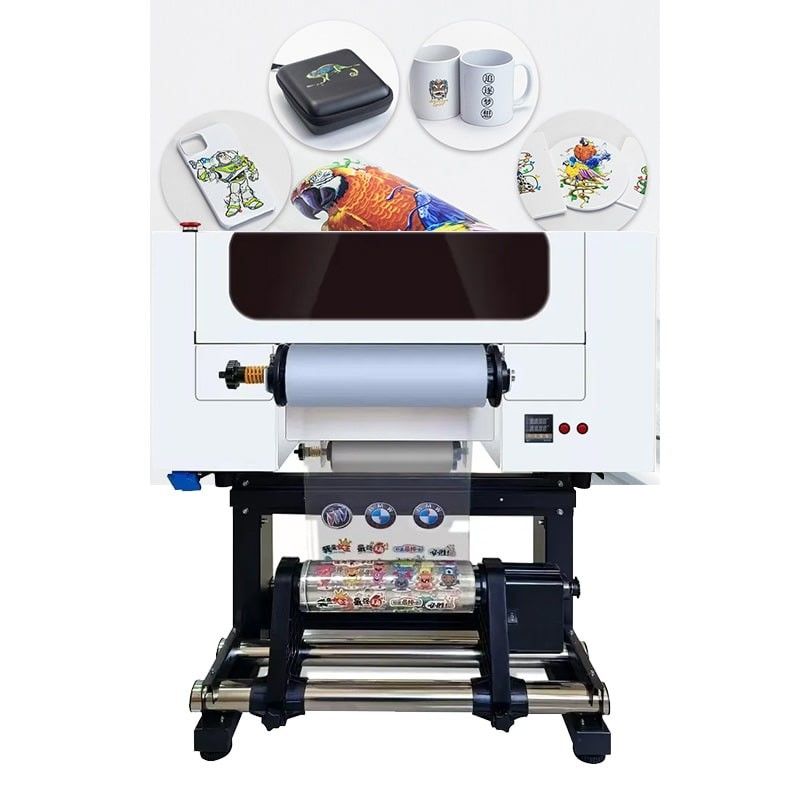 AB Film Printing Solution เครื่องพิมพ์ UV DTF ในเครื่องพิมพ์สติ๊กเกอร์ขนาดเล็ก