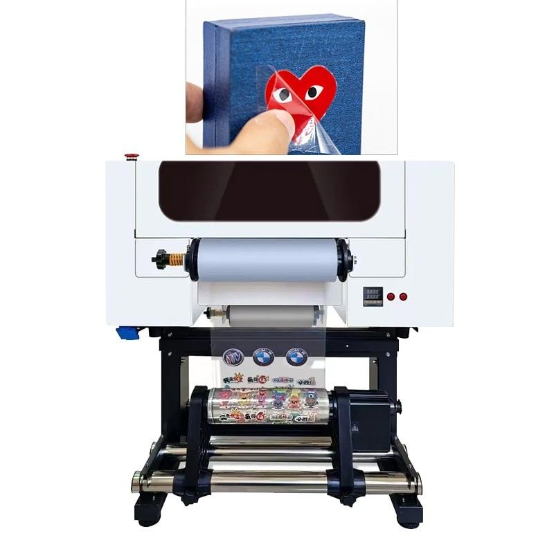 A3 ขนาด UV DTF Printer 30cm 60cm UV DTF Printer ฟิล์ม AB สําหรับการพิมพ์สติ๊กเกอร์สติ๊กเกอร์
