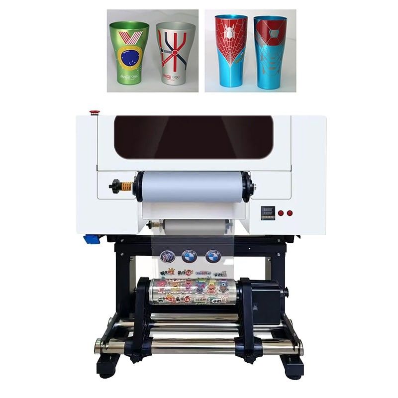 เครื่องพิมพ์ T-Shirt แบบ UV DTF แบบ Roll to Roll With XP600 Head เครื่องพิมพ์ T-Shirt แบบ UV DTF ขนาด 30 ซม