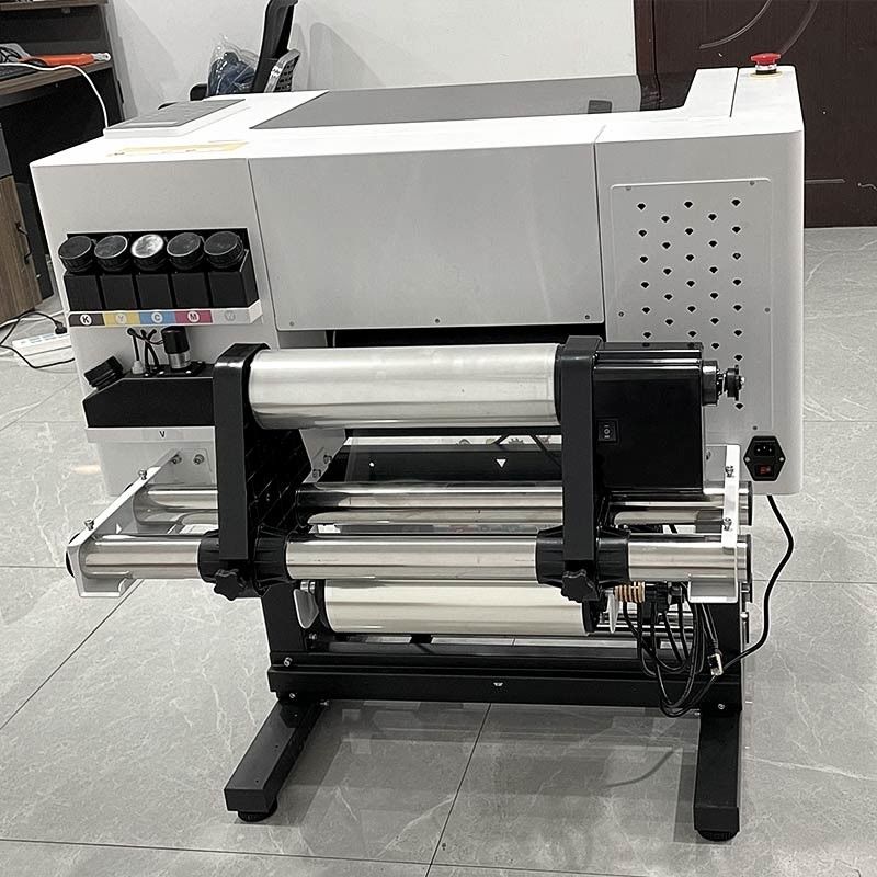 30cm UV DTF Printer Roll To Roll A3 UV DTF Printer พร้อมเครื่องเลมเนเตอร์สําหรับสติกเกอร์
