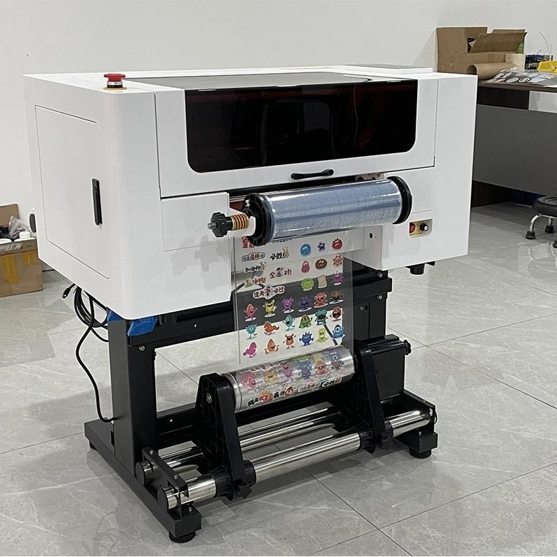 30CM UV DTF Printer Roll to Roll A3 UV DTF Printer พร้อมแผ่นสติ๊กเกอร์