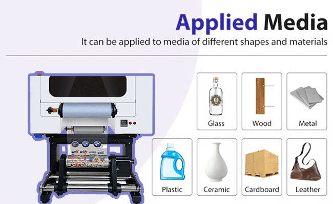 AB Film Printing Solution เครื่องพิมพ์ UV DTF ในเครื่องพิมพ์สติ๊กเกอร์ขนาดเล็ก