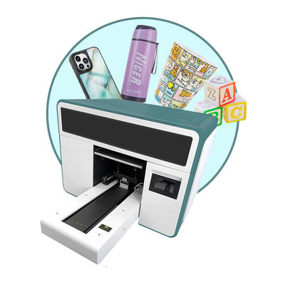 A3 UV Ink Jet Printer เครื่องพิมพ์ UV Hybrid Flatbed เครื่องพิมพ์ที่มีน้ําตาลพิมพ์เล็กที่สุด