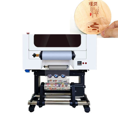 A3 ขนาด UV Roll Dtf Printer สําหรับการพิมพ์สติ๊กเกอร์ Roll To Roll Printer บนสินค้าใด ๆ