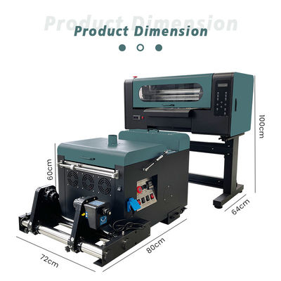 เครื่องพิมพ์หนัง PET DTF ดิจิตอล พร้อมเครื่องพิมพ์ผ้า Epson F1080 Head