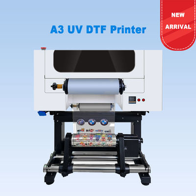A3 UV DTF Printer Logo Printing 30CM Roll to Roll เครื่องพิมพ์ UV DTF พร้อมสติ๊กเกอร์